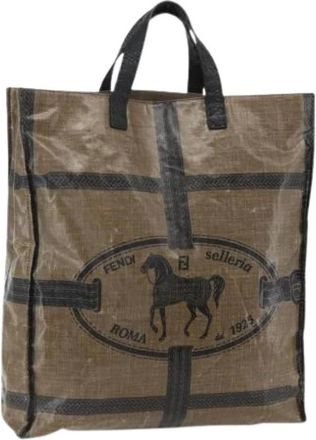 Fendi Pre-owned Tote Bags, female, Brown, Size: ONE SIZE Pre-owned Vintage Tote Bag