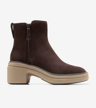 Cole Haan Womens &Oslash;riginal Grand Heel Zip Boots - Brown Size 10.5