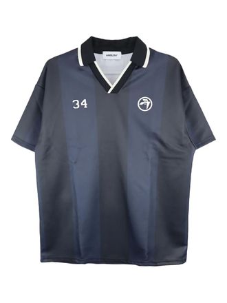 AMBUSH Soccer striped T-shirt - Blue