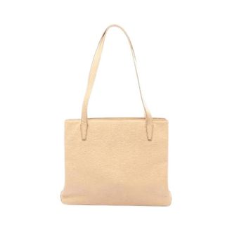 Loewe Pre-owned leren tote bag - Dames - Vintage Shopper - Beige - ONE Size - Leer - Vintage