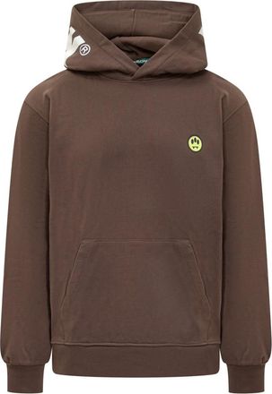 Barrow Brown Logo Hood Sweatshirt