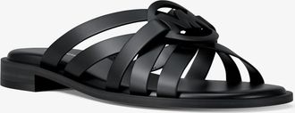 Michael Kors Erika Leather Slide Sandal