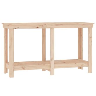 vidaXL Vidaxl - Banco De Trabajo De Madera Maciza De Pino 140x50x80 Cm