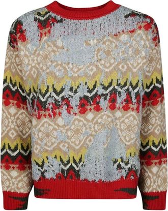 Max Mara Jersey de punto con cuello redondo - Knitwear - Mujer - Multicolor - XS