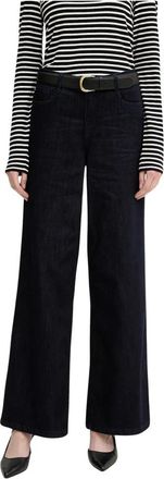 Joseph Ribkoff Goldie Wide Jeans - Dames - Loose Fit Jeans - Blauw - 5XL - Katoen - Jeans