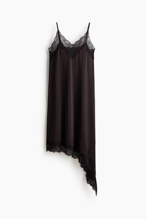 H&M MAMA Tr&auml;gerkleid mit Spitze - Brown