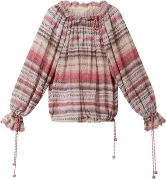 Isabel Marant Nalyna Top - Dames - Blouses & Shirts - Roze - Maat: 2XS Katoen