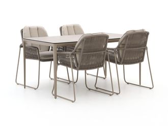 Tierra Outdoor Rivera/Elegante 160cm dining tuinset 5-delig