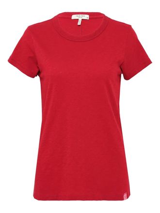 Rag & Bone Slub crew-neck T-shirt - women - Cotton - S - Red