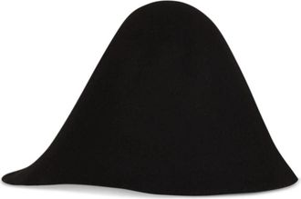 Cortana Aura- zwart asymmetrische sombrero - Dames - Hoeden - Zwart - ONE Size - Wol - Accessoires