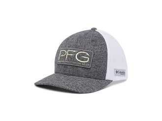 Columbia PFG Meshtm Hooks Ball Cap Caps Grill Heather/Gold : SM/MD (6 5/8-7), Cotton/Elastane