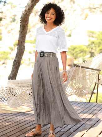 Heine Ajourpullover HEINE Pullover, Damen, Gr. 34, ecru, 100% Baumwolle, unifarben, Pullover Ajourpullover