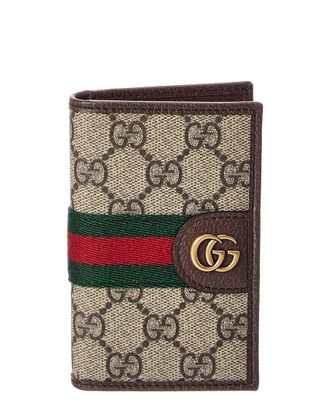 Gucci Ophidia Gg Supreme Canvas & Leather Card Case