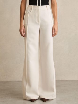 Reiss Petite Palazzo Tailored Trousers, 14