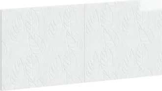 vidaXL Cabecero Montada En La Pared Delft Blanco Brillante Vidaxl