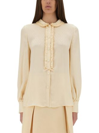 Valentino Toute La V Zijde Jacquard Shirt
