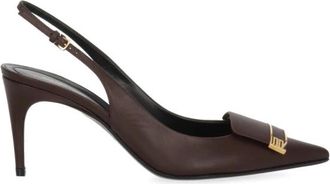 Sergio Rossi SR1 Slingback Pomp - Dames - Pumps - Rood - 38 EU - Leer - Schoenen