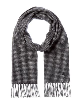 Brooks Brothers Houndstooth Wool & Cashmere-Blend Scarf