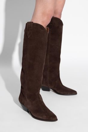 Isabel Marant Suede Heeled Boots Denvee, Womens, Brown