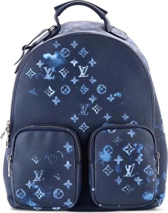 Louis Vuitton Multipocket Limited Edition Monogram Ink Watercolor Leather backpack - Blauw