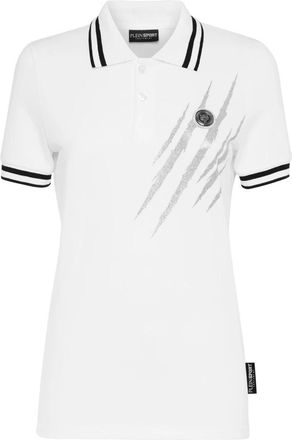 Plein Sport Polo Shirts - Dames - Fitness - Wit - XS - Fitness