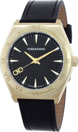 Ferragamo Vega Upper East Quartz Black Dial Ladies Watch SFZB00124