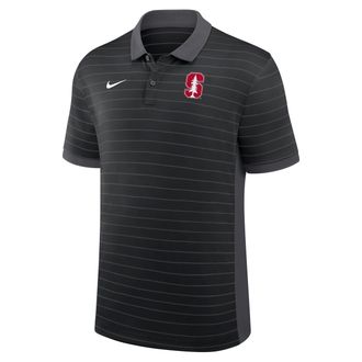Nike Stanford Sideline Early Season Coach Victory Stripe Nike Mens Dri-FIT College Polo in Black | 03BG166NSDN-FR1