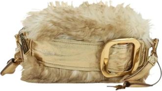 Prada Borsa a spalla vintage Pre-owned in pelliccia - - Pre-owned - Donna - Beige - ONE SIZE