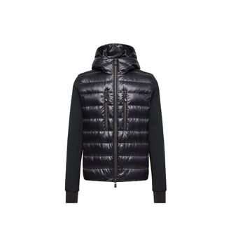 Moncler Moncler Padded Zip-up Hoodie, Men, Blue, Size: Xxl