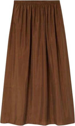 American Vintage Renbay A-Line Skirt - Skirts - Mujer - Marr&oacute;n - M