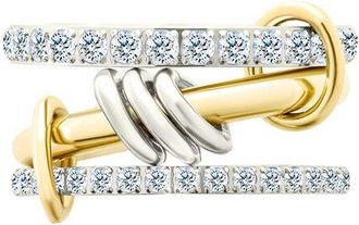 Sterling Forever Cz Garwyn Linked Stacking Ring Set