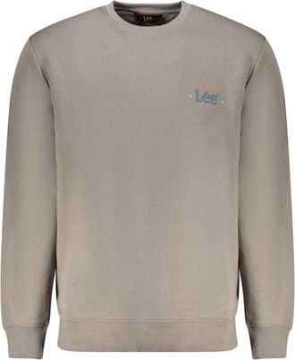 Lee Sweatshirt met ronde hals - Heren - Sweatshirts - Grijs - M - Katoen - Hoodies & sweatvesten