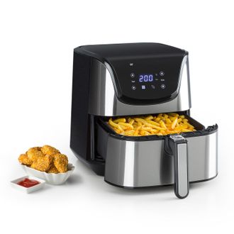 Klarstein Klarstein Aero Vital Deluxe Freidora Sin Aceite 1700w 5 L Acero Inoxidable Plateado