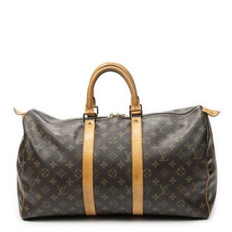 Louis Vuitton Pre-owned Womens Keepall 45 Travel Bag - Brown - One Size