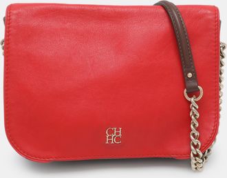 Carolina Herrera Multicolor Leather Flap Bag