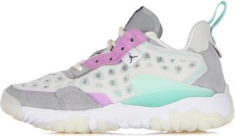 Nike Jordan Lage Sneakers met Jumpman Logo - Heren - Fitnessschoenen - Grijs - 41 EU - Leer - Fitness