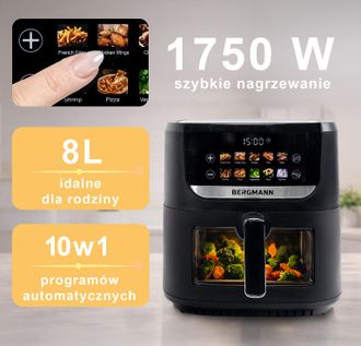 OEM Freidora De Grasa Bergmann Yi 1 C&aacute;mara 8l 1750w Libro N