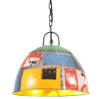 vidaXL L&aacute;mpara Colgante Vintage 25 W Multicolor Redonda 31 Cm E27 Vidaxl