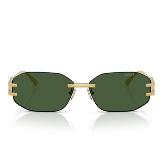Versace Sunglasses Ve2274 100271 Gold/Dark Green Unisex