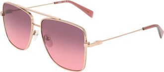 Liu Jo LJ165S 770 Womens Sunglasses Gold Size 59