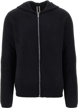 Rick Owens Knitted full-zip hoodie Man M