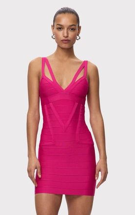 H&eacute;rve L&eacute;ger The Midnight Dress in Punch at Nordstrom, Size Xx-Small