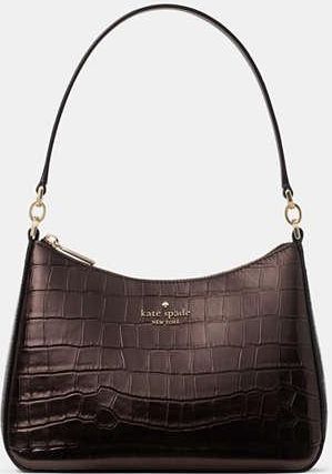 Kate Spade New York Margot Metallic Croc Embossed Convertible Shoulder Bag