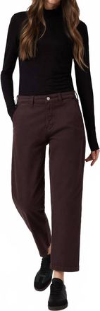 Mavi Lauren Straight Chino Pants In Currant Casual Twill