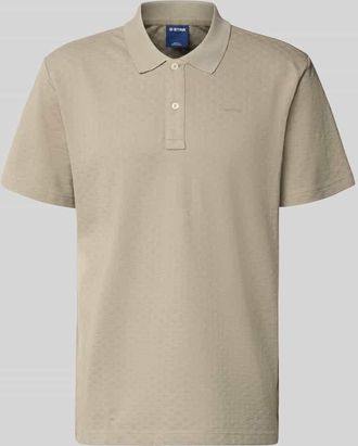 G-Star Regular Fit Poloshirt mit Logo in Sand, Gr&ouml;&szlig;e XXL
