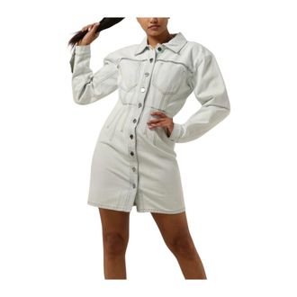 Gestuz Kleedjes, Dames, Blauw, M, Lichtblauwe Caliagz Jurk