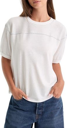 Good American The Gym Tee in Chalk at Nordstrom, Size X-Large