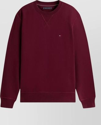 Tommy Hilfiger long sleeve crew neck sweater with ribbed cuffs