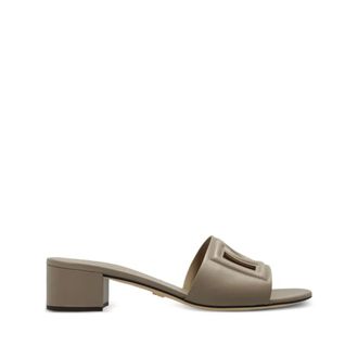 Dolce & Gabbana Heeled Mules, female, Gray, Size: 7 1/2 US Karol Mule