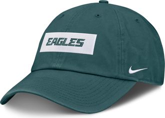 Nike Philadelphia Eagles Primetime Club Wordmark Nike Mens NFL Adjustable Hat in Green | NF023JD86-ZW0